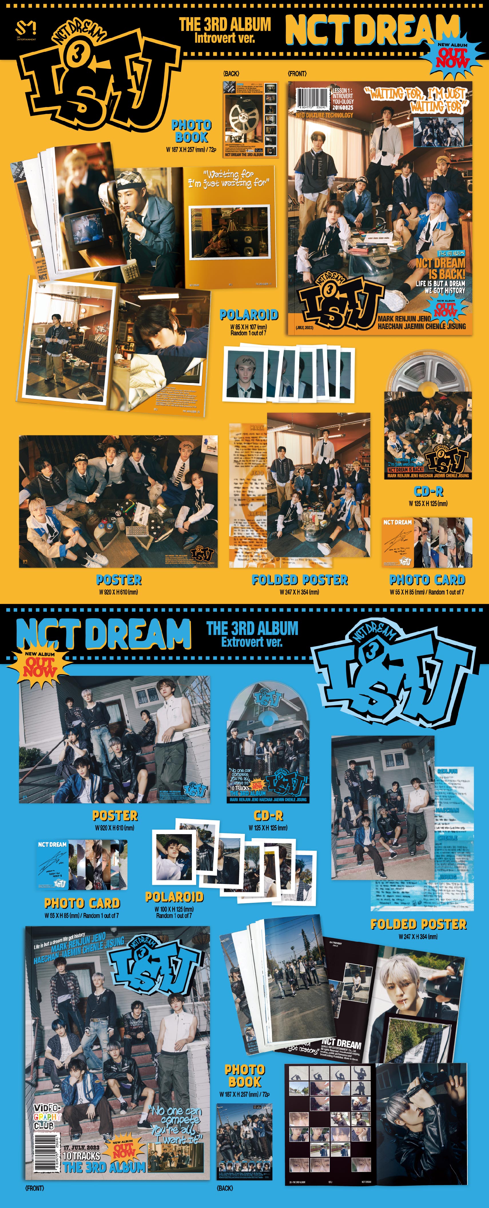PHOTOCARD EVENT] NCT DREAM – The 3rd Album [ISTJ] (Photobook